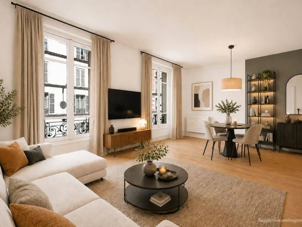 Appartement 2 pièces 38 m²