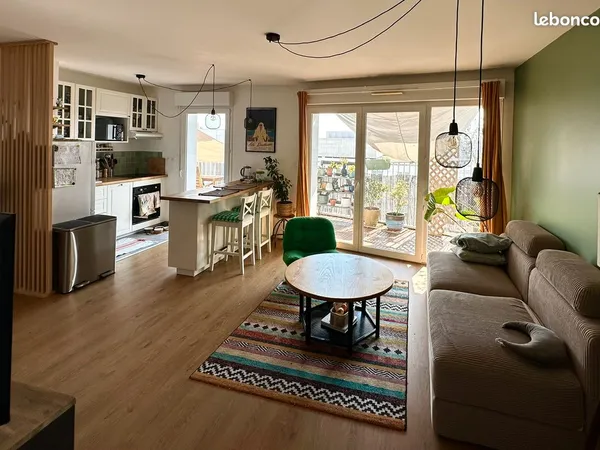 T3 lumineux 59 m² avec grande terrasse 30 m² - Quartier Gare Sud / Mail Pablo Picasso