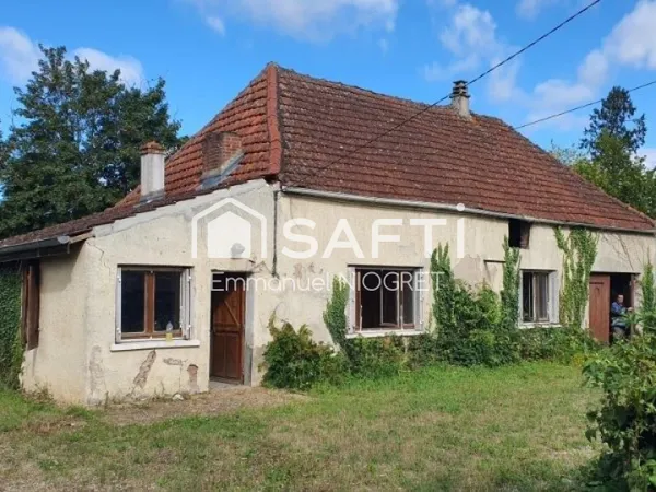 Longère de 76 m² à rénover sur 800 m² de terrain