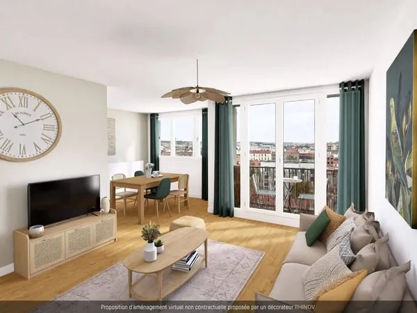 Appartement 3 pièces 63 m²