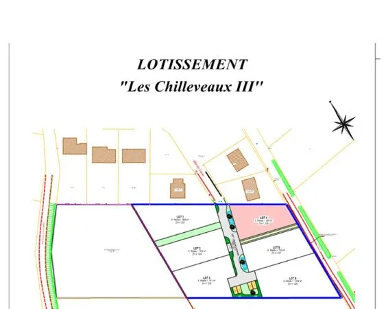 THIZAY (37) - A SAISIR : Terrains à bâtir de 668 m2