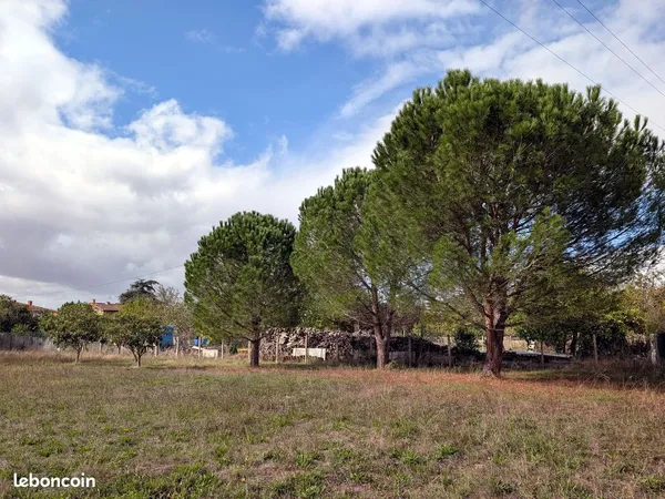 Terrain constructible de 1 008 m² - Au calme, plat et arboré