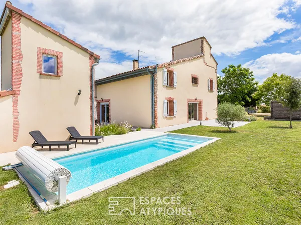 Maison familiale avec piscine à Ondes
