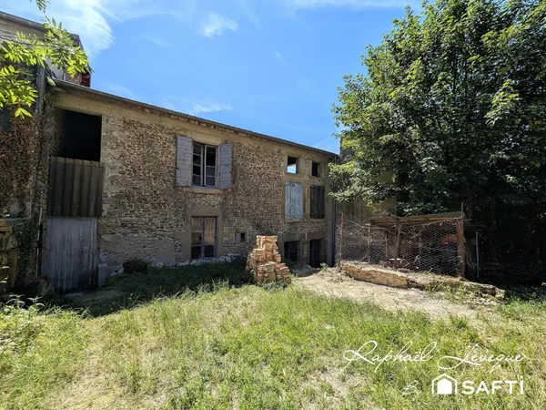 Ensemble immobilier de 2 maisons avec jardins pouvant être découpé