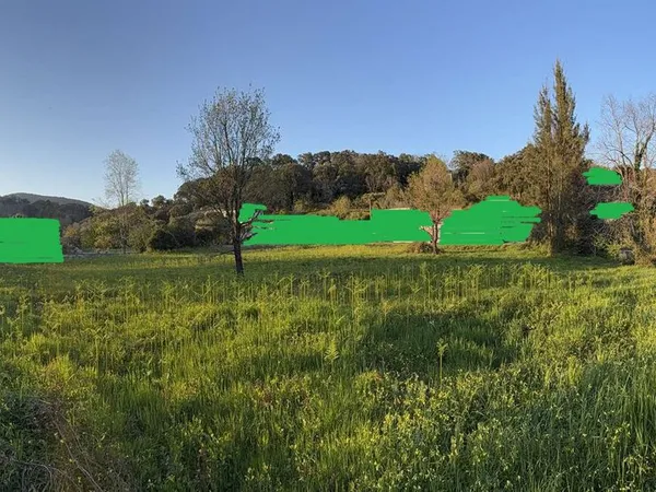Penta di Casinca, terrain constructible 3149 m², plat, exposition Sud, situé à 4 minutes du centre d