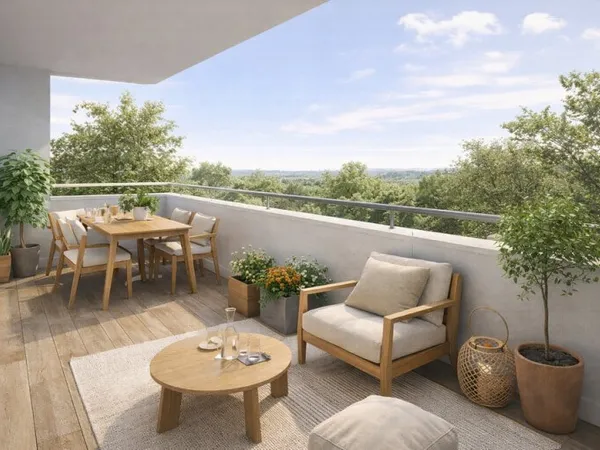 SUCCES COMMERCIAL ! 3 piéces 60m² AVEC TERRASSE PLEIN SUD. TVA à 5.5%