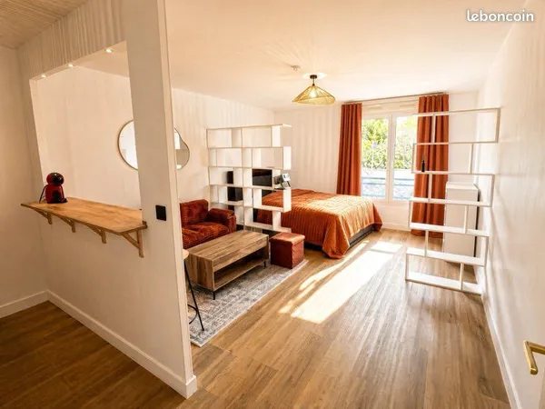 Studio meublé rénové de 32 m² bien équipé clé en main