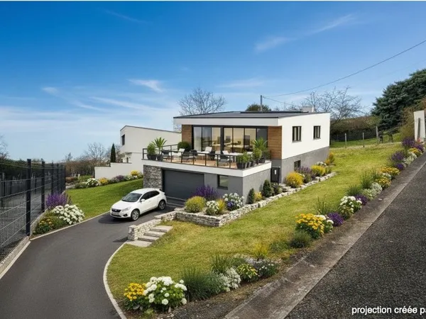 Terrain constructible-vue- secteur résidentiel chatel-guyon