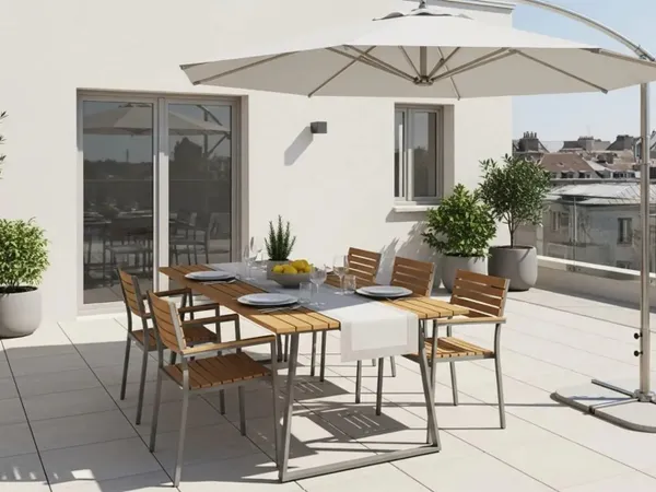 VENTE APPARTEMENT T5 D'EXCEPTION EN DERNIER ÉTAGE — BAGNEUX (92220) — TRAVERSANT AVEC 34 M² DE TERRA