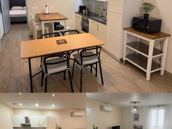 T2 étudiant meublé 39m² centre Béziers - Cour privée, tout inclus (charges+internet)