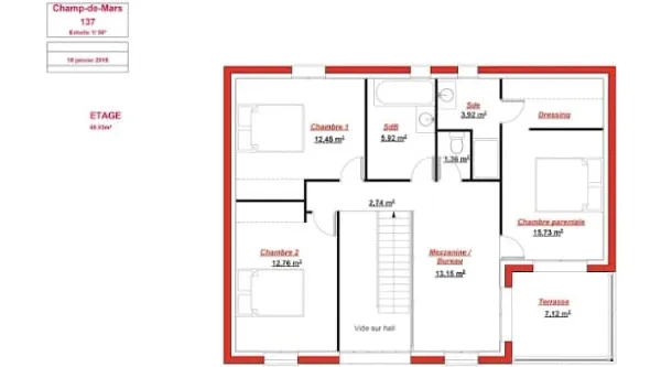Maison neuve 5 pièces 137 m²