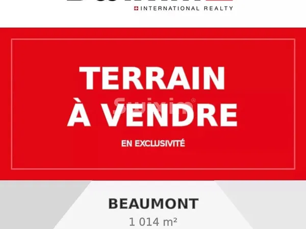 Terrain de 1 014 m² sur les hauteurs de Beaumont