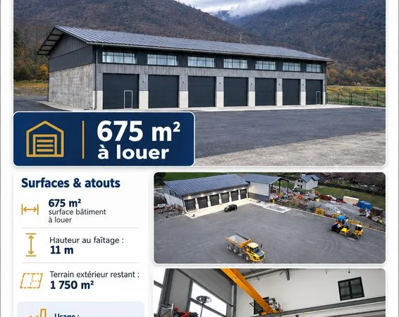 Loue surface industriel ou commerciale
