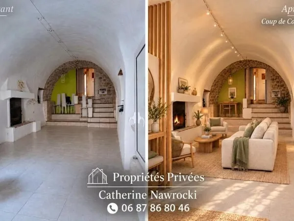 Pays de Forcalquier Pierrerue 04300 Maison de village atypique de 106 m² 225 000