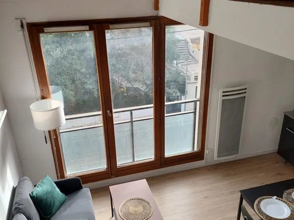 T1bis meublé mezzanine dans résidence sécurisée