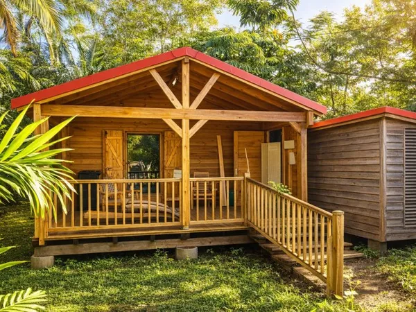 Bungalow en bois 40m² + annexe 14m² - Accès PMR - Démontable