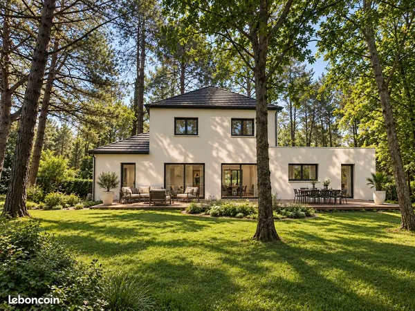 Terrain 1052 m² boisé + permis prêt - Hardelot