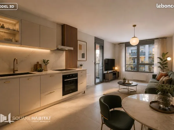 Appartement 2 pièces 38 m²