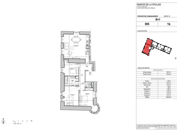 Appartement 4 pièces 85 m²