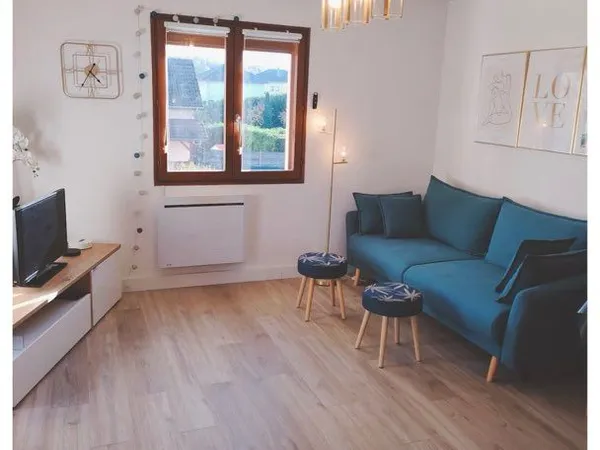 T2 meublé 39 m² - Vue montagnes - 2 balcons - Garage & parking