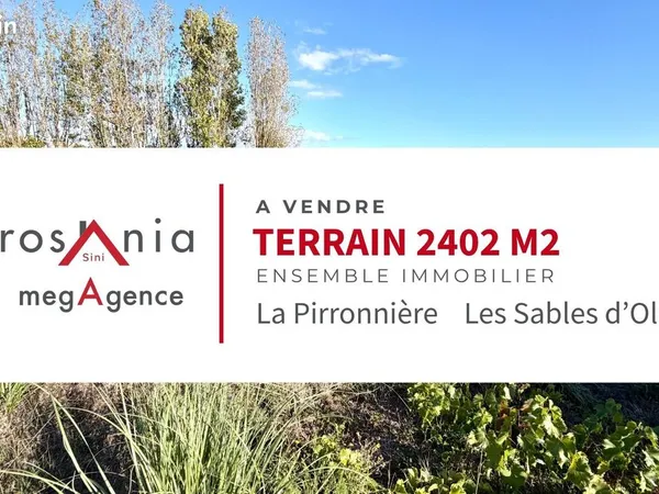 Terrain 2402 m² SABLES D OLONNE