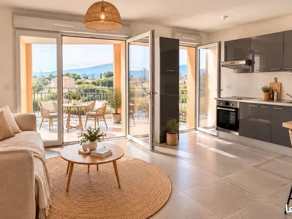 Bormes les mimosas-appart 2 pieces climatise avec grande terrasse & piscine