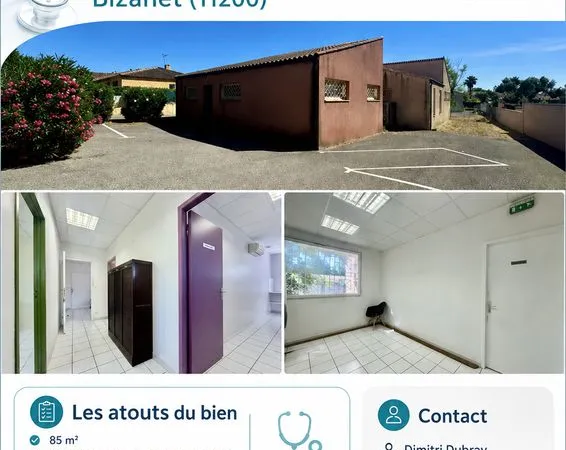 Local 4 pièces 87 m²