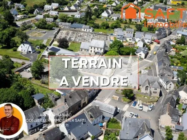 Terrain à bâtir en plein centre de Tourch
