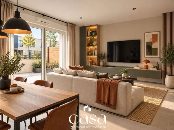 Appartement 2 pièces 38 m²