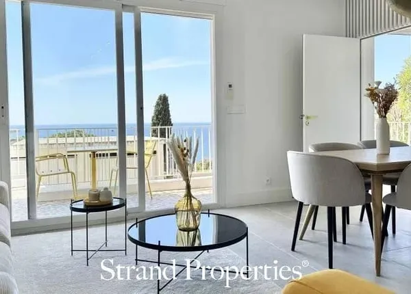 NICE CAP DE NICE - Appartement rénové avec terrasse plein sud et vue mer