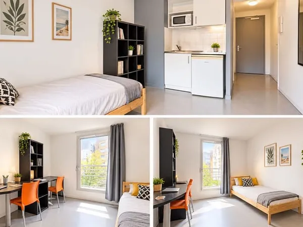 Studio 2 pièces 19 m²