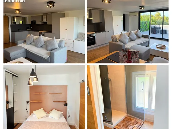 Rare appartement meublé 62 m² + terrasse 27 m² + parking sécurisé
