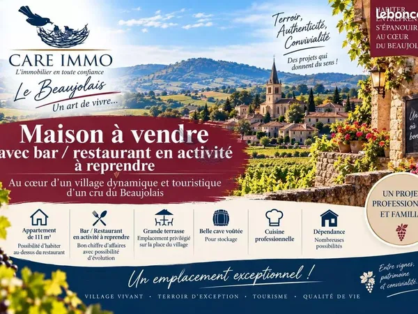 Fonds de commerce 187 m² Belleville-en-Beaujolais