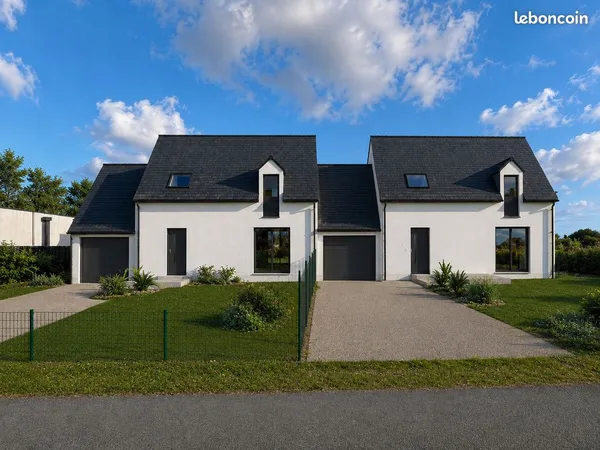 Maison neuve 97 m² - 3 chambres - À 5 min à pied de la plage Lodonnec