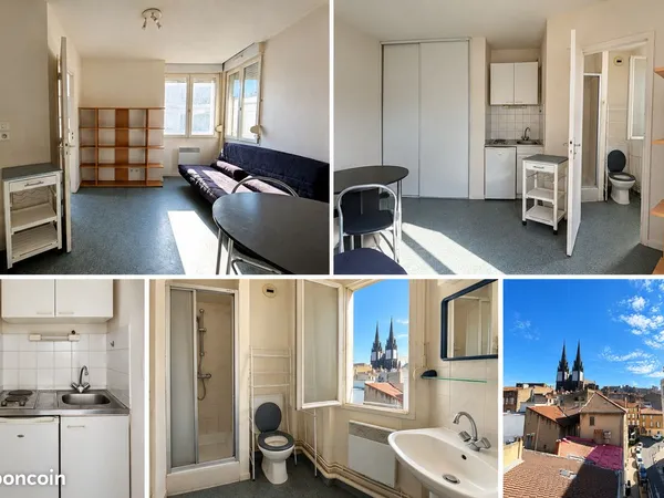 Disponible immédiatement - Studio meublé - Jaude Clermont-Ferrand