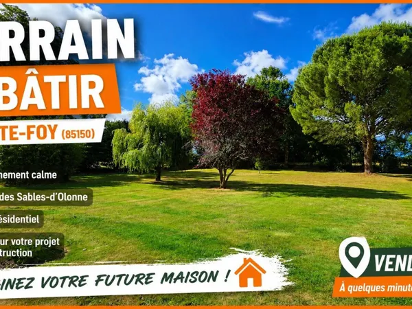 Terrain viabilisé de 1 510 m², plein sud !