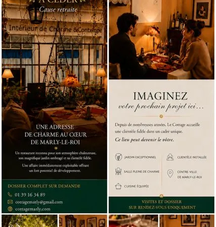 Le Cottage de Marly - Restaurant de charme avec jardin - À céder (cause retraite)