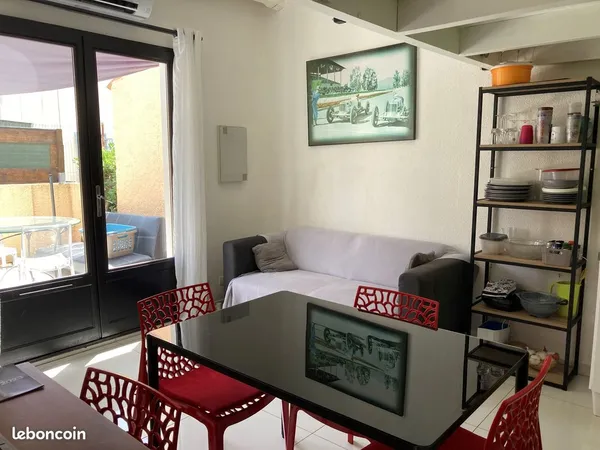 Canet en Roussillon plage maison terrasse parking