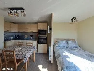 Studio 24 m² - Balcon vue montagne - Parking couvert - Les Rousses