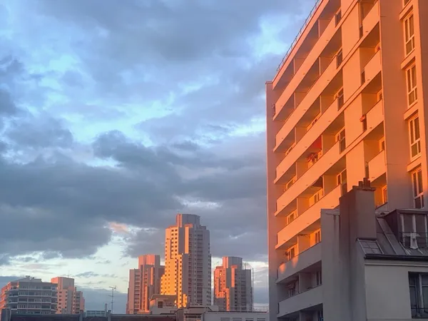 Vends appartement 27m² 2 pièces traversant au 3ème étage sans vis-à-vis, proche bassin de la Villett