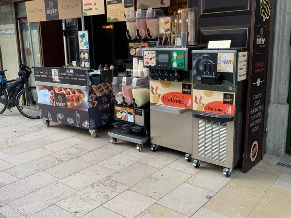Fonds Gaufres, crêpes, glaces, coffee shop