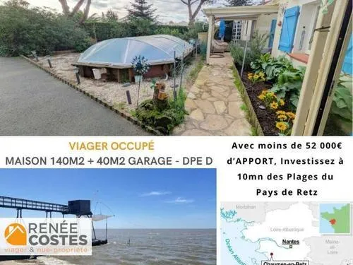 Viager occupé - F79-H76 ans - LA BERNERIE EN RETZ (44760)