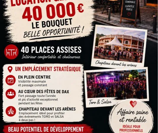 Café bar en location gérance