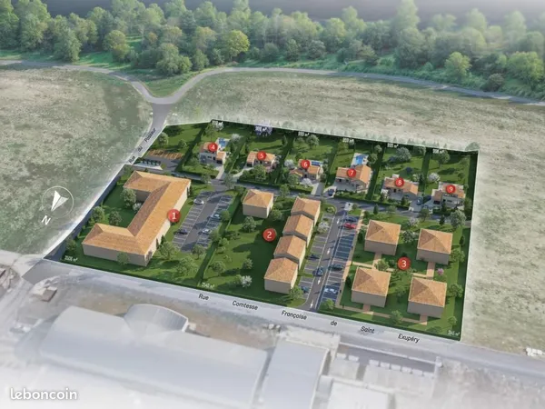 Terrain 999 m² Creysse