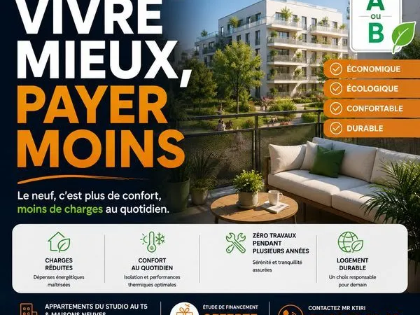 Appartement - 1 pièce - Vivre mieux, payer moins