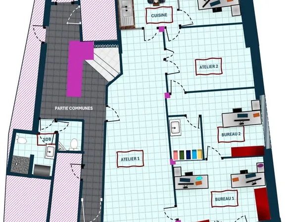 Bureau indépendant à louer - Environ 16 m² - Marseille 15e 550