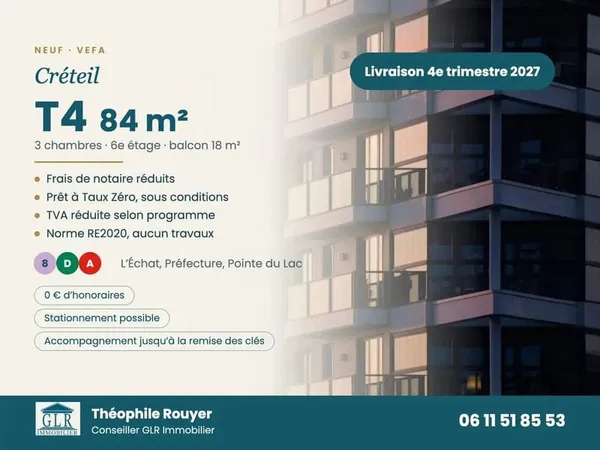 Appartement 4 pièces 84 m²