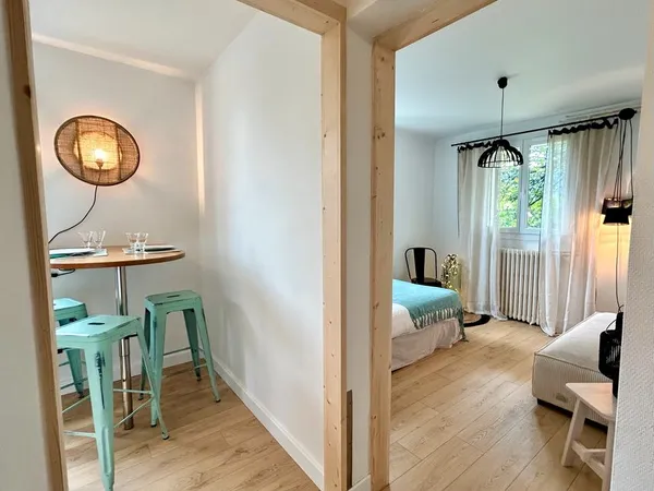 🌿 CHARMANT STUDIO MEUBLE 36m2 Terrasse et Jardin LONGUE DUREE