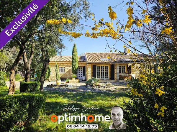 Villa plain-pied 5 pièces avec grand jardin à Saint Siffret