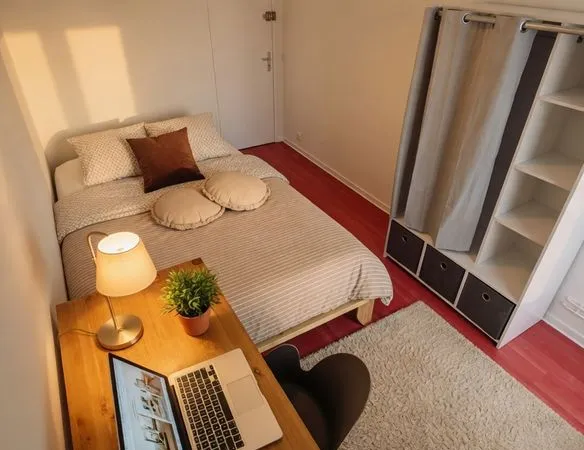 Chambre meublée 12m² avec Balcon - Métro A / CHU Pontchaillou / Rennes 2 (Tout inclus)